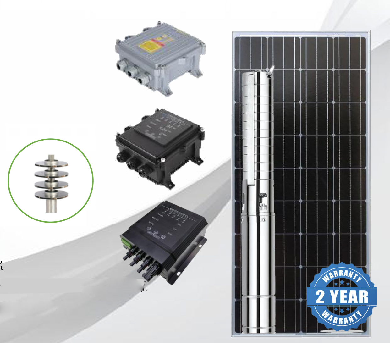 五寸/六寸太阳能不锈钢叶轮潜水泵